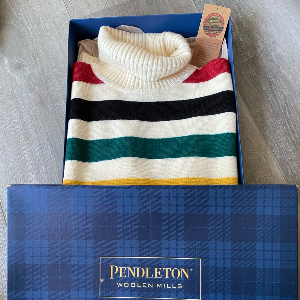Glacier National park Pendleton sweater L